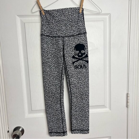Lululemon | SoulCycle Animal Print Cropped Leggings Size 2 - Picture 5 of 8